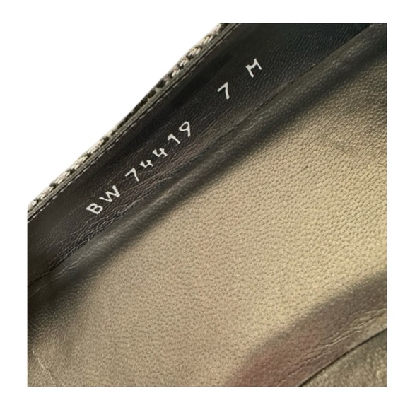 STUART WEITZMAN Women’s Plaid Fabric & Leather Shoes Size 7M - Picture 5 of 6